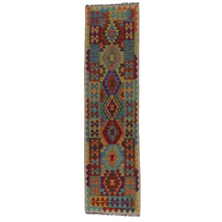 Dywan Kilim wełniany Chobi 80x302 Kilim ręcznie tkany