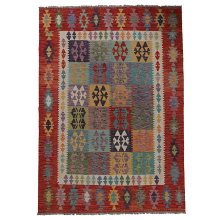 Dywan Kilim Chobi 251x179 ręcznie tkany afgański kilim z wełny