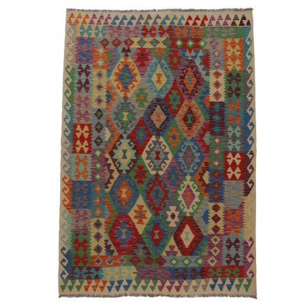 Dywan Kilim Chobi 249x176 ręcznie tkany afgański kilim z wełny