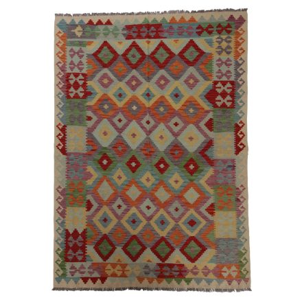 Dywan Kilim Chobi 241x174 ręcznie tkany afgański kilim z wełny