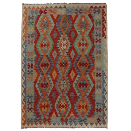 Dywan Kilim Chobi 241x176 ręcznie tkany afgański kilim z wełny