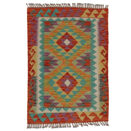 Etniczny Kilim Chobi 121x84 ręcznie tkany dywan kilim