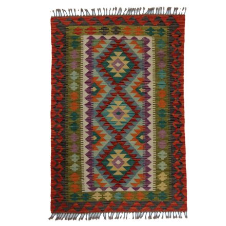 Etniczny Kilim Chobi 146x101 ręcznie tkany dywan kilim