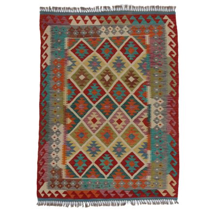 Etniczny Kilim Chobi 206x153 ręcznie tkany dywan kilim