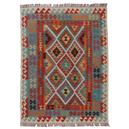 Dywan Kilim Chobi 193x147 ręcznie tkany afgański kilim