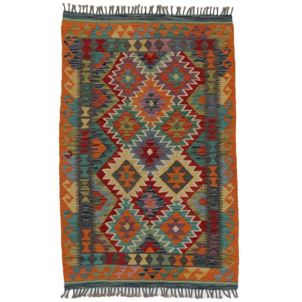 Etniczny Kilim Chobi 159x102 ręcznie tkany dywan kilim