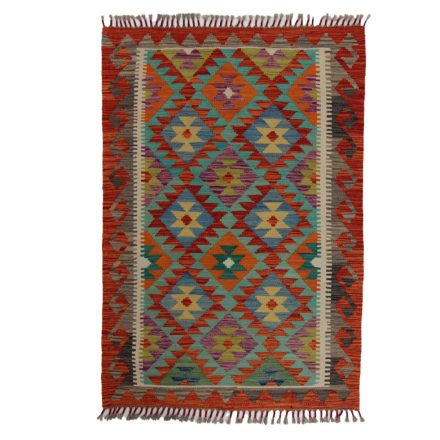 Etniczny Kilim Chobi 147x101 ręcznie tkany dywan kilim