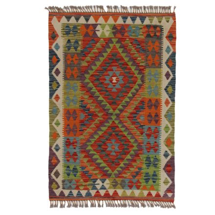 Etniczny Kilim Chobi 147x99 ręcznie tkany dywan kilim