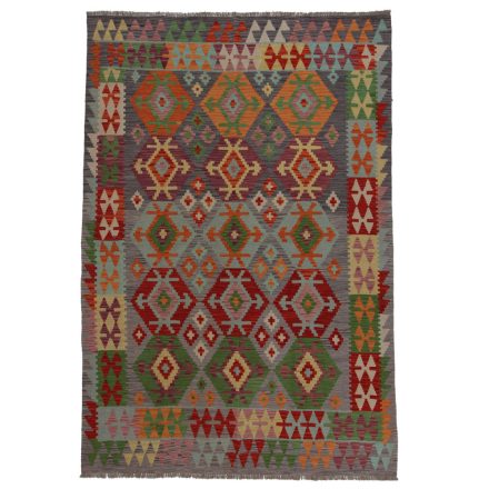 Dywan Kilim Chobi 257x176 ręcznie tkany afgański kilim z wełny